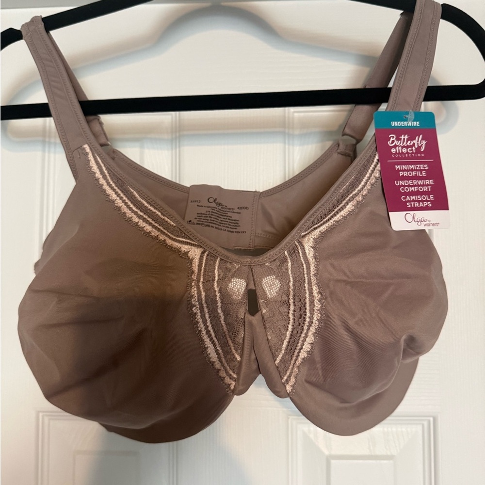 Olga Women's Butterfly Effect Underwire Bra - Tan